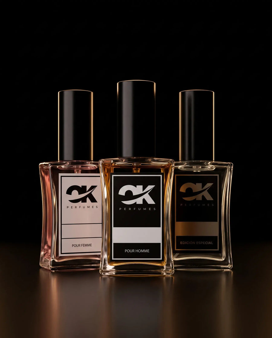 Pack personalizado de três perfumes OK Perfumes